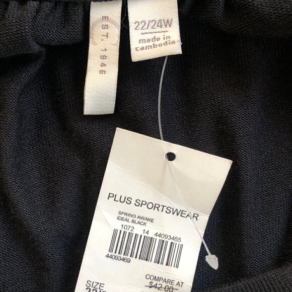 EST. 1946 Spring Awake Plus Sportswear in Ideal Black, Size 22-44 - Picture 9 of 9